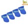 Rubber pijon boots, set 4 pcs., Rr. L (sole 5.7 x 4.5 cm), blue