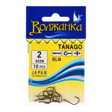 Hooks "Volzhanka" Tanago No. 2, 10 pcs