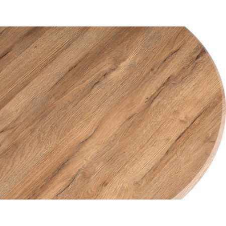 Wooden tulip table metal, oak woth/white 90x90x73 cm-2