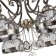 Ceiling chandelier lori 8xe27 60W, size 75x75x41 cm, color antique bronze