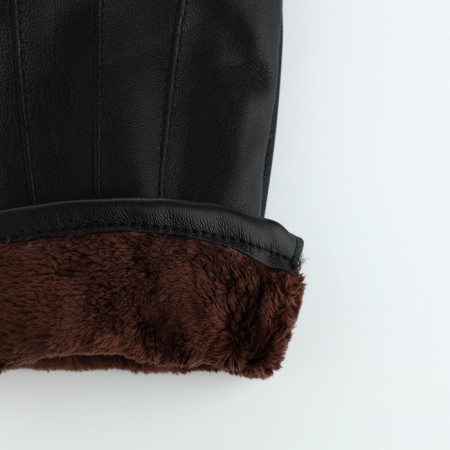 Gloves male, dimensionless, with insulation, black color-3