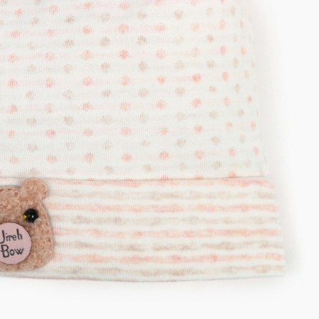 Шапочка для девочки, цвет светло-розовый, размер 40-42-1