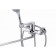 FAUZT FZS-240-B101 bath mixer, single-leaf, pour 330 mm, watering can, chrome