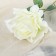 Artificial flowers "Rosa Mondial" 9x46 cm, white