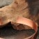 Bracelet "Flowering", plate, narrow, copper