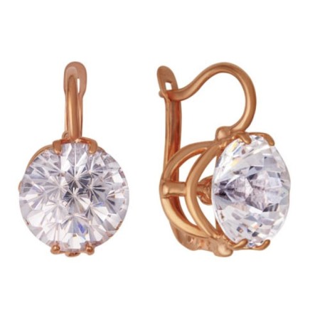 Earrings "Classic" circle, gilding