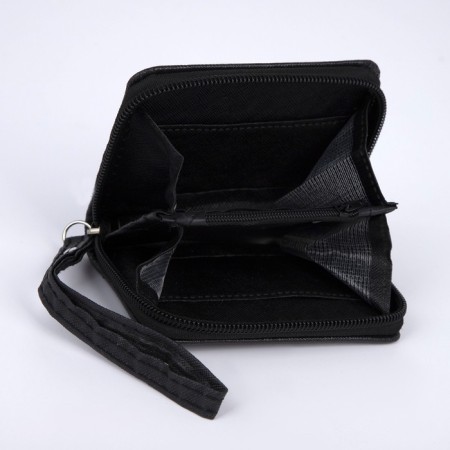 Youth wallet "Your possibilities are endless" 10x8.5x2 cm, black-5