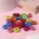 Hair elastic band "Mahrushka Shine" (set 42 pcs) corrugation, 1.5 cm, mix