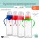 A bottle for feeding, classic throat, 250 ml., 3 months, cylinder, with handles, mix color