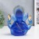 Souvenir Polystone "Ganesha - Indian Divine" Blue with gold 14x8x7 cm