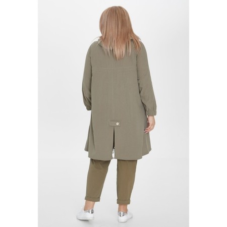 Cardigan female, size 56, green color-4
