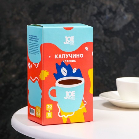 Drink Coffee Soluble Joe Black Coffee "Kapuchino Classic", 18 g