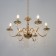 Maldiva chandelier 6he14 40W gold 62x62x32-82cm Bayerlux