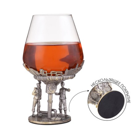 Cognac glass "Neftyanniki", 550 ml, bronze-1