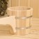 Bucket of linden 1.5l, 48 cm, stainless hoop, with a horizontal handle