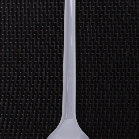 A spoon of a single -plastic disposable, 12.5 cm, white color-3