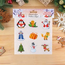 A set of New Year's stickers 