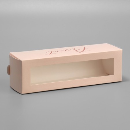 Box for Makarun, confectionery packaging "Present", 18 x 5.5 x 5.5 cm-1