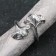 Lotus napkin ring, 4 × 5 cm, silver color