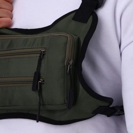 Babberry bag with lightning, 2 external pockets, green color-6