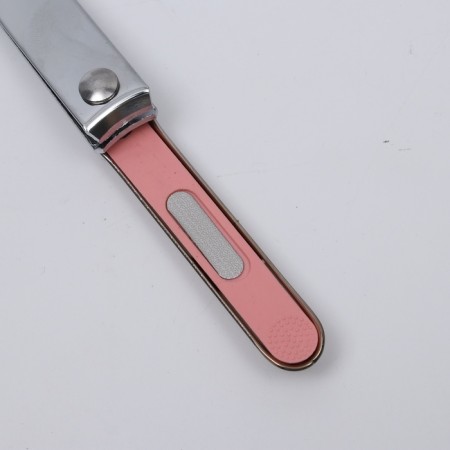 Pedicator's nippers, with a file, 8 cm, packing 12 pcs in a box, color mix-5