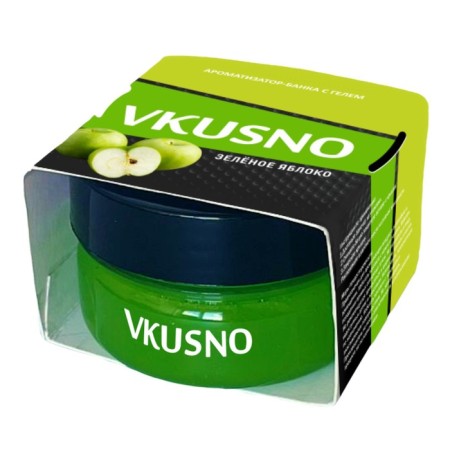 Fragrant in the car Gel Freshco Vkusno "Green Apple"