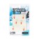 Mormyshka column orange, black strip + ball white, weight 0.5 g