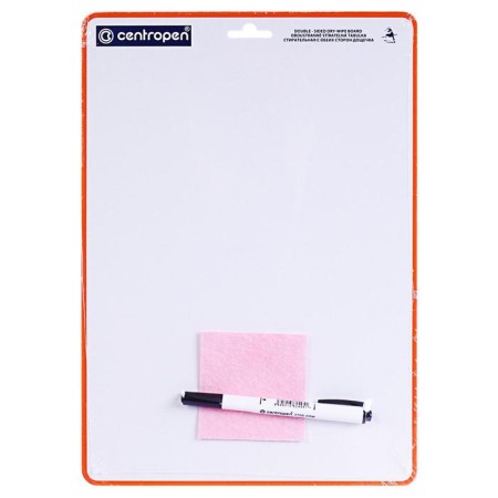 Marker Board A4 Bilateral: without a pattern/CENTROPEN + marker, napkin 7779