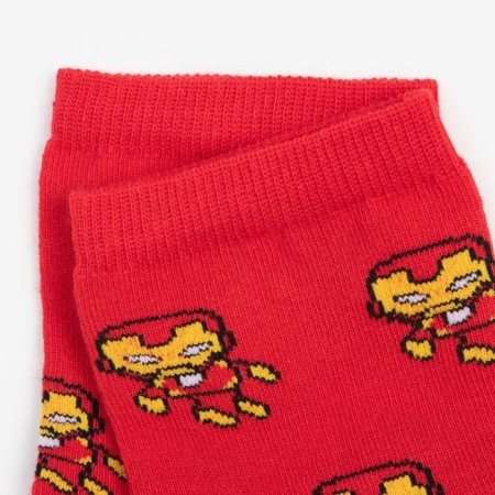 Children's socks "Iron Man", red color, size 18 (29-31)-2