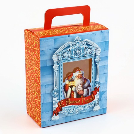 Folding boxes "Grandfather Frost", 18 x 15 x 7.5 cm, New Year-1