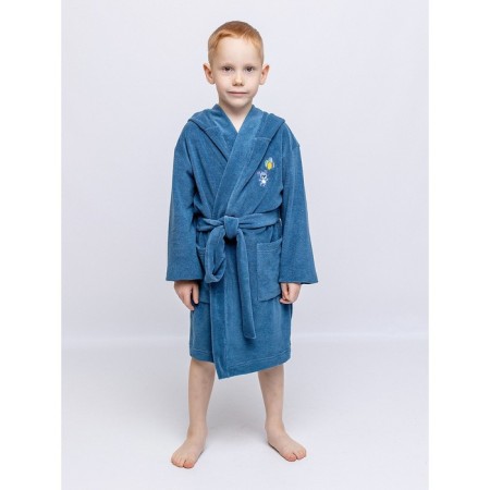 Baby robe, height 104 cm, dark blue color