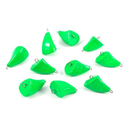Cargo of a bullet exentric painted pissy Yaman 10 pcs., 32 g, green