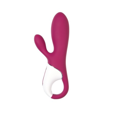 Satiffyer Hot Bunny vibrator with clitoral stimulant, red color-13
