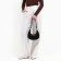 Women's bag made of artificial leather, 22x23x6 cm, black