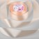 Satin tape, 40 mm × 23 ± 1 m, color cream-pink No. 6