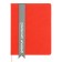 Universal diary for grades 1-11 Lenta, solid cover of artificial leather, applique, silkography, liesse, 48 sheets, red