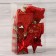 Set of jewelry plastic 8 pcs "Cozy evening" red