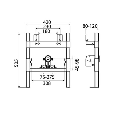 OLI 618547 installation, for bidet, fastening-1