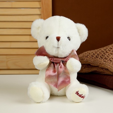 Soft toy "Bear", 25 cm, white color