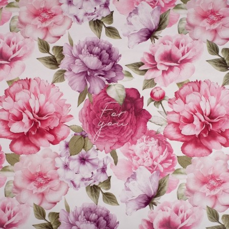 Paper packaging glossy bilateral "Flower Garden", 70 x 100 cm-3
