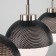 NOCCIOLA lamp, 3x60W E27, black color