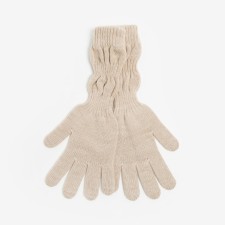 Female gloves, beige color, size 18