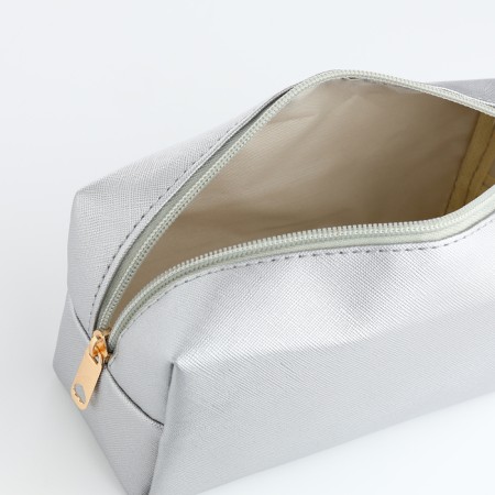 Cosmetic bag Dor units, 18*7*9, lightning department, lining, silver-2