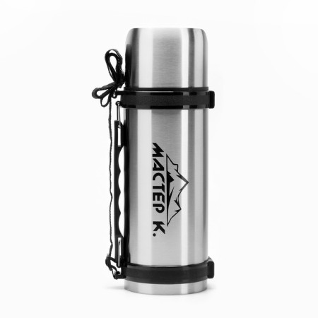 Thermos, 1.2 l, movement, "master K.", with a circle, retains heat 18 hours, 9.8 x 34 cm-1