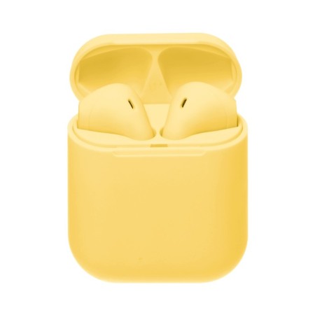 Wireless headphones Luazon i12, TWS, BT 5.0, 35/300 mAh, sensor, matte, yellow-3