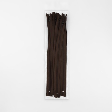 Lightning "Spiral", No. 3, non -proceeding, castle machine, 30 cm, brown color-2