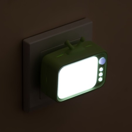 Nightlight "TV" LED Green 7x7x6.5 cm-5