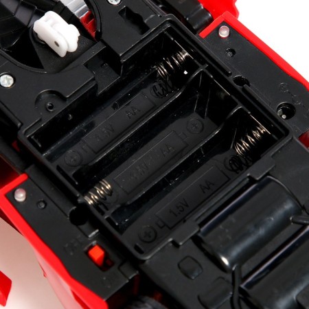 Robot radio -controlled "sportsar", transforms, light and sound effects, mix-13