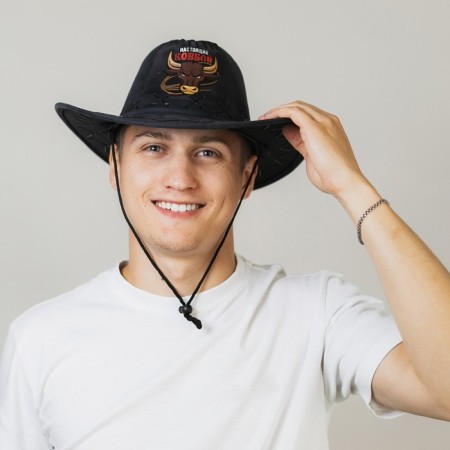 Cowboy hat "Real cowboy", adult, 56-58 cm-1