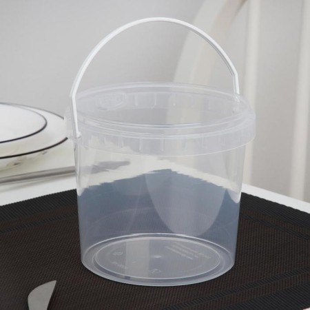The plastic disposable container, 1 l, the color is transparent-1